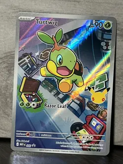 Turtwig MEP 040 First Partner Illustration 2026 Pokemon TCG 30th Anniversary - Image 1