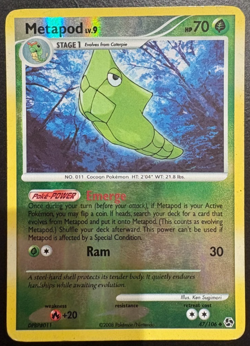 Pokemon TCG Metapod 47/106 Great Encounters Reverse Holo MP - Image 1