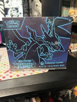 Pokemon Center Mega Evolution Phantasmal Flames ETB Factory Sealed - Image 1