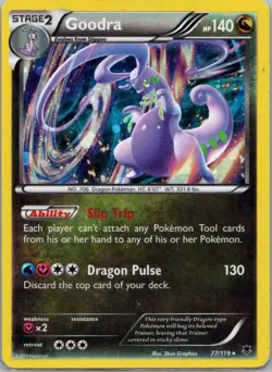 Pokemon TCG Goodra 77/119 Phantom Forces Holo MP - Image 1