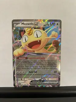Pokemon Meowth ex 062/088 Me03: Perfect Order Holo NM - Image 1