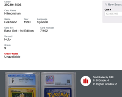 Hitmonchan Pokemon 1999 Spanish Base Set 1st Edition 7/102 Holo CGC 9 MINT - Image 3