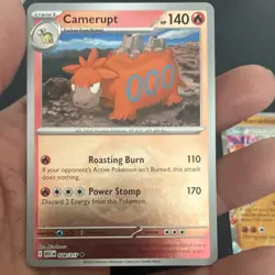 Pokemon TCG Scarlet & Violet Holo Lot camperupt reverse Koraidon ex Medicham - Image 2
