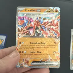 Pokemon TCG Scarlet & Violet Holo Lot camperupt reverse Koraidon ex Medicham - Image 4