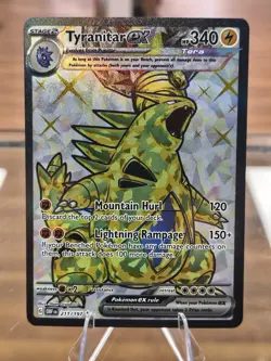 Tyranitar ex 211/197 Obsidian Flames Full Art Ultra Rare Holo Pokemon Free Ship! - Image 1