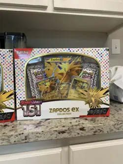 Pokemon TCG Scarlet & Violet 151 Zapdos EX Collection Box Sealed NEW X 2 - Image 3