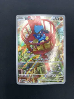 Pokmon TCG Riolu 010 Pokemon Center Stamped Black Star Promo Illustration Rare - Image 2