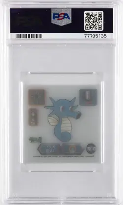 1999 AMADA POKEMON JPN SUPER DX GOLD STICKERS #D112 HORSEA PSA 8 - Image 2