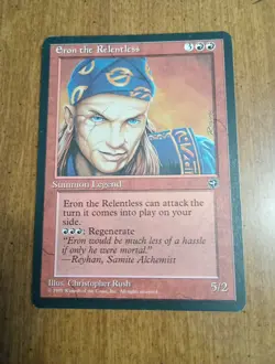 1995 MTG - Homelands - ERON THE RELENTLESS - Artist Proof Christopher Rush AP NM - Image 1