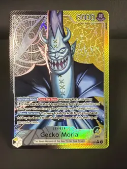 One Piece TCG GECKO MORIA The Azure Sea's Seven *Foil* (OP14-080) Alt Art - Image 1