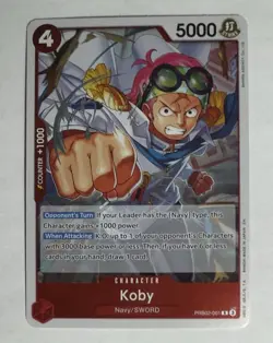 Koby PRB02-001 Rare Foil | Premium Booster - The Best Vol. 2 | One Piece TCG NM - Image 1