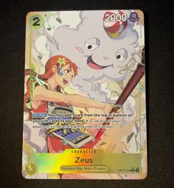 Zeus (Alternate Art) OP11-106 A Fist of Divine Speed Foil - Image 1