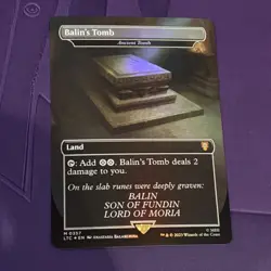 MTG Balin's Tomb (0357) *Foil* Borderless Box Topper Lord Of The Rings MT/NM - Image 1