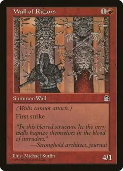 Wall of Razors [Stronghold] Lightly Played - Image 1
