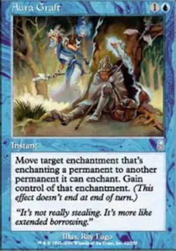 MTG Aura Graft - Foil, Odyssey, Lightly Played, English - Image 1