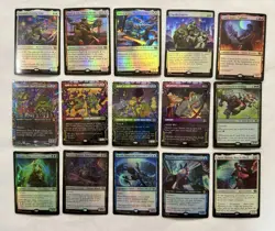 MTG TMNT Lot 15 FOIL RARE, 20U, 30C- Cutting Edge Turtles Forever Chaos & Order - Image 2