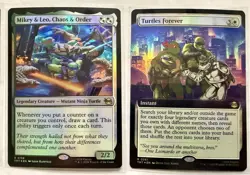 MTG TMNT Lot 15 FOIL RARE, 20U, 30C- Cutting Edge Turtles Forever Chaos & Order - Image 4
