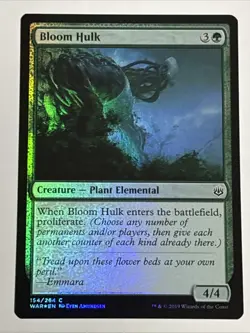 MTG War of the Spark Bloom Hulk Foil 154/264 NM - Image 1