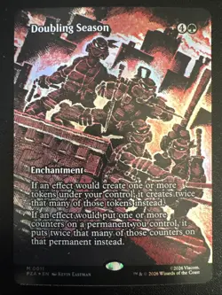 Doubling Season (Borderless) Teenage Mutant Ninja Turtles Source Material Foil - Image 1