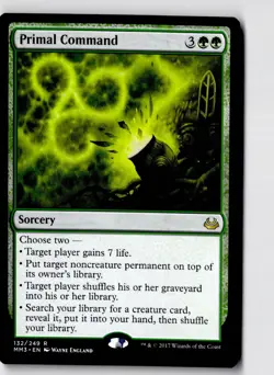 Primal Command 132 Rare Modern Masters 2017 Magic: The Gathering Lightly Played - Image 1