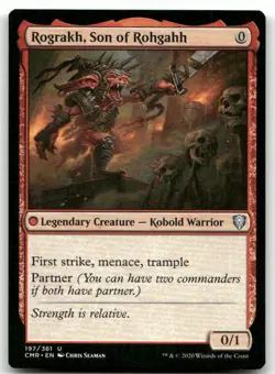Rograkh, Son of Rohgahh #197 (NM) Commander Legends CMR Magic MTG - Image 1