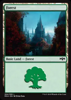 Forest - Light Play MTG Ravnica Allegiance - Image 1