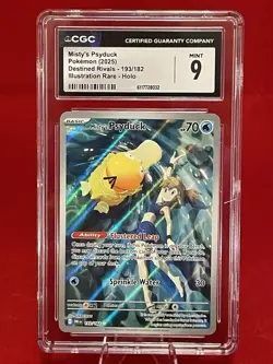 Misty’s Psyduck #193/182 CGC Mint 9 Holo/ Destined Rivals - Image 1