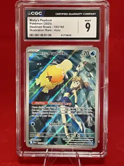 Misty’s Psyduck #193/182 CGC Mint 9 Holo/ Destined Rivals - Image 3