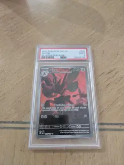 Scizor Pokemon TCG Sv03: Obsidian Flames Holo Illustration Rare 205/197 PSA 9 - Image 1