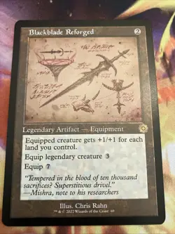 Blackblade Reforged (Schematic) #69 (NM) Brothers' War BRR Magic MTG - Image 1