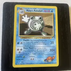 Pokemon TCG Misty's Poliwhirl Gym Heroes 53/132 Regular 1st Edition LP. - Image 2