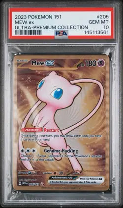 2023 Pokemon 151 Ultra Premium Collection Mew EX Metal 205/165 PSA 10 GEM MINT - Image 1