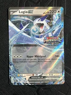 Pokemon TCG *STAMPED* Lugia ex 082/131 Prismatic Evolutions Double Rare Holo -NM - Image 3
