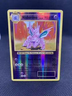 Pokemon TCG Nidorino XY Evolutions 44/108 Reverse Holo LP - Image 1