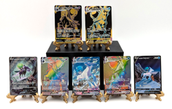 Lot of 7 Pokemon TCG Ice & Shadow Rider Calyrex V & VMax TG Rainbow Full Art - Image 1
