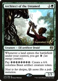 Architect of the Untamed -Foil Light Play MTG Promos: Prerelease Cards - Image 1