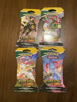 Pokemon Evolving Skies Sleeved Booster Pack Complete Art Set - Image 1