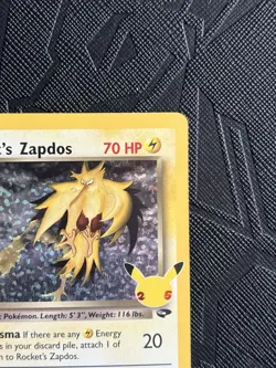 Pokemon TCG Rocket’s Zapdos 15/132 Celebrations:Classic collection (English) -NM - Image 5