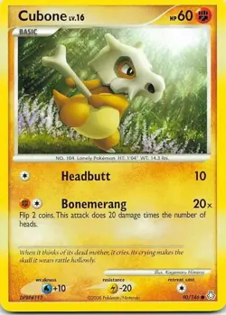 Cubone 90/146 Diamond & Pearl: Stormfront Common NM Pokemon TCG - Image 1