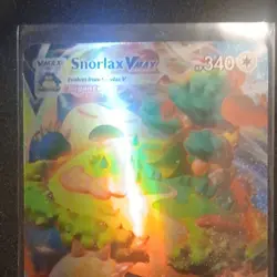 Pokemon Snorlax VMAX 142/202 Ultra Rare Full Art Holo Sword & Shield - Image 2