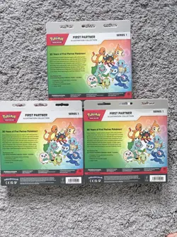 Lot Of 3 Pokemon First Partner Series 1 Illustration Collection - Image 2