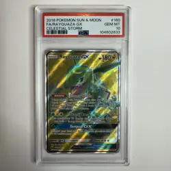 Rayquaza GX 160/168 Full Art Ultra Rare 2018 Pokemon SM Celestial Storm - PSA 10 - Image 1