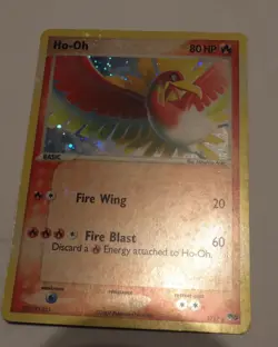 Pokemon Ho-Oh 1/17 Holo Rare Pop Series 5 W/ rare HOLO BLEED Error - Image 2