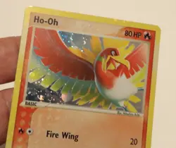 Pokemon Ho-Oh 1/17 Holo Rare Pop Series 5 W/ rare HOLO BLEED Error - Image 4