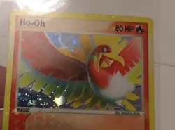 Pokemon Ho-Oh 1/17 Holo Rare Pop Series 5 W/ rare HOLO BLEED Error - Image 5