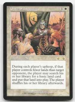 MTG Exodus #11 Oath of Lieges LP - Image 1