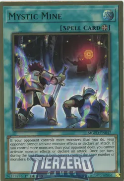 Yugioh Mystic Mine MGED-EN047 Premium Gold Rare 1st Edition Near Mint - Image 1