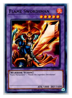 Flame Swordsman Super Rare The Legend of Blue Eyes White Dragon LOB-003 LP - Image 1