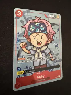 One Piece Card Game PRB-01 The Best Koby P-014 ENGLISH Full Alt Art NM/M - Image 3