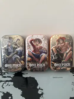 One Piece Tin Pack Set Vol 2 Set of 3 | TS-02 OP-13 | Factory Sealed | Bandai - Image 1